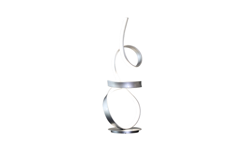 Amsterdam Silver Table Lamp // LED Strip & Touch Dimmer-zoom-