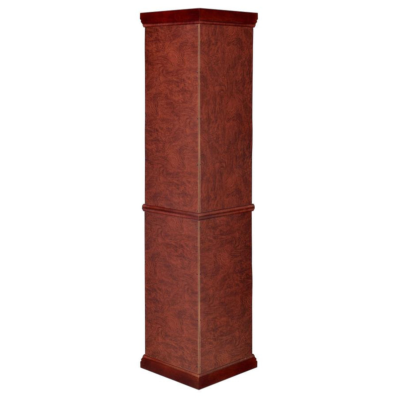 Appledale 6-shelf Corner Curio Display Cabinet Medium Brown-zoom-