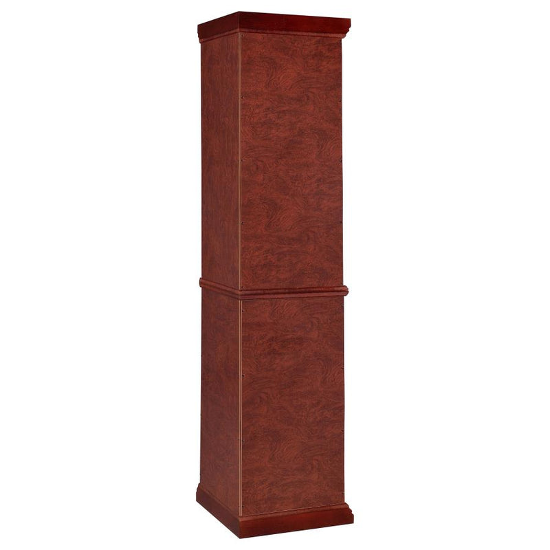 Appledale 6-shelf Corner Curio Display Cabinet Medium Brown-zoom-
