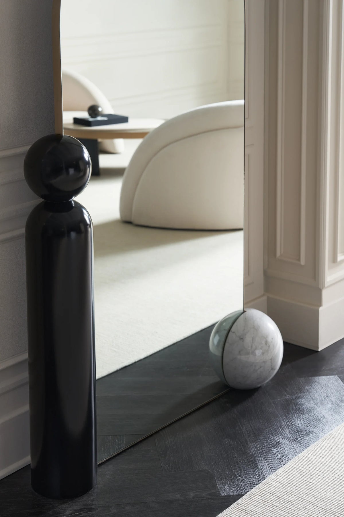 Caracole Balance Mirror – side view – Lusso Furniture Miami