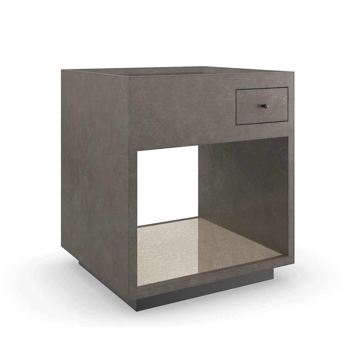 Caracole Dark Matter End Table – angle view – Lusso Furniture Miami