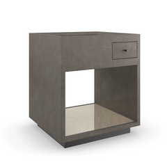Caracole Dark Matter End Table – angle view – Lusso Furniture Miami