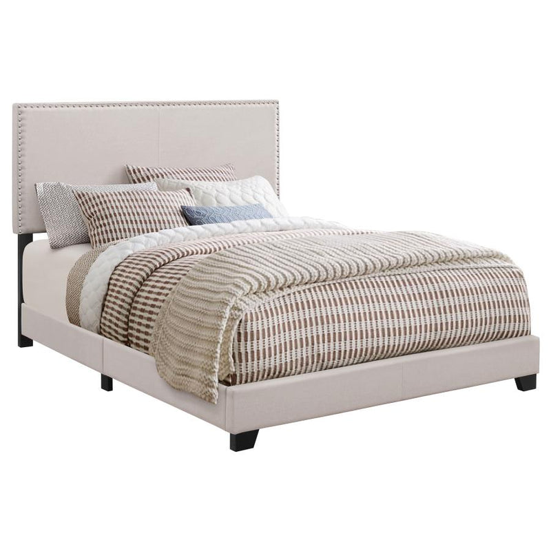 Boyd Upholstered Eastern King Panel Bed Ivory-zoom-