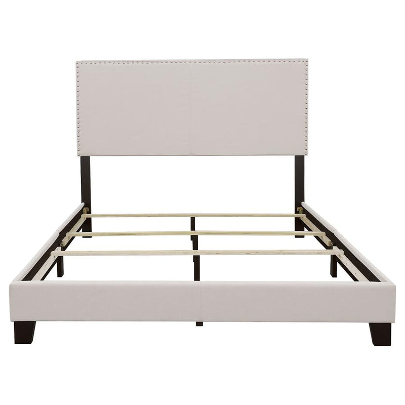 Boyd Upholstered Eastern King Panel Bed Ivory-zoom-