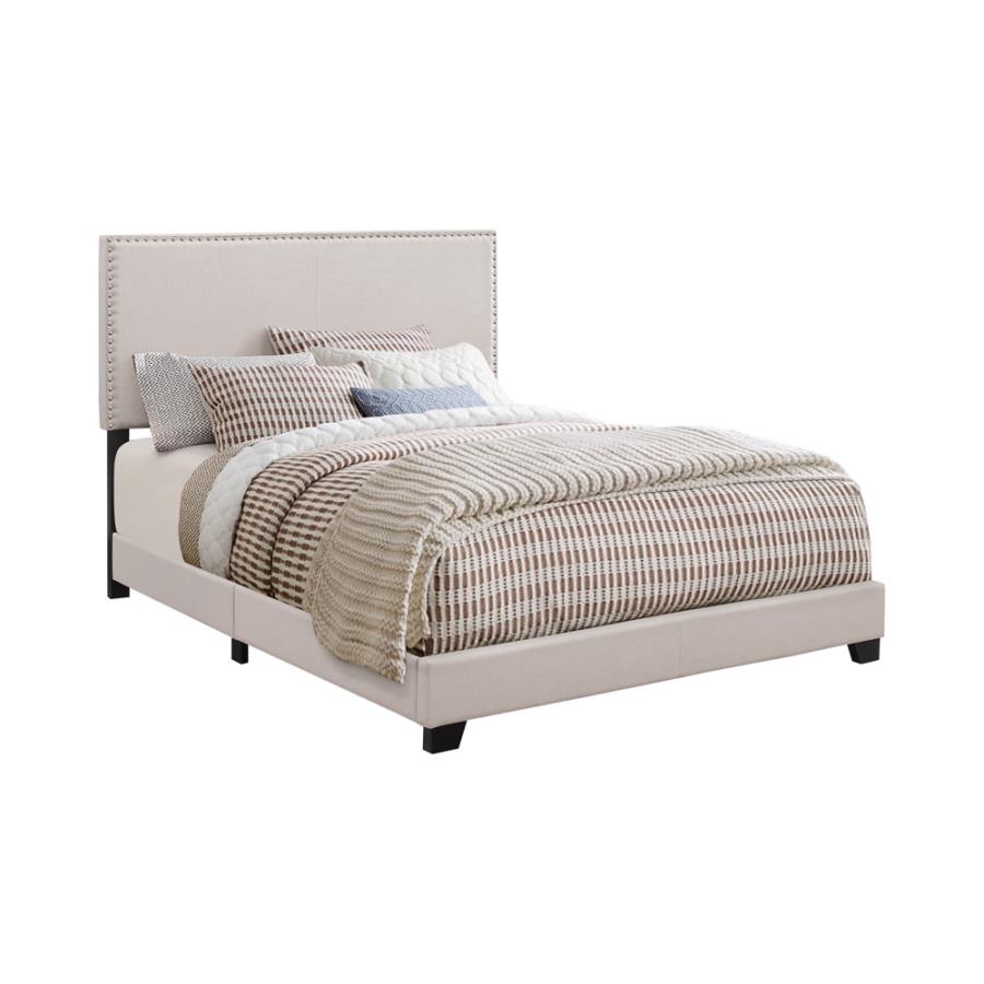 Boyd Upholstered Twin Panel Bed Ivory-1