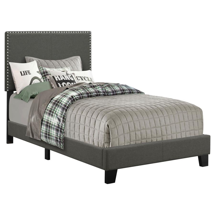Boyd Upholstered Twin Panel Bed Charcoal-1