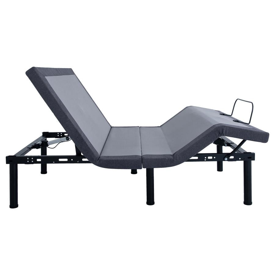 Clara Full Adjustable Bed Base Grey and Black-zoom-11