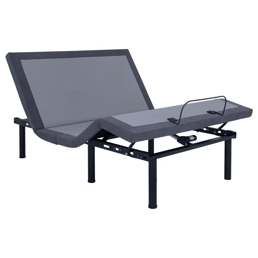 Clara Eastern King Adjustable Bed Base Grey and Black-4