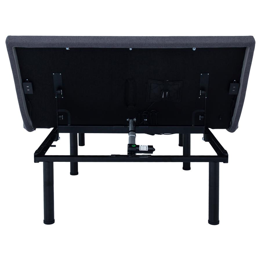 Negan Full Adjustable Bed Base Grey and Black-9