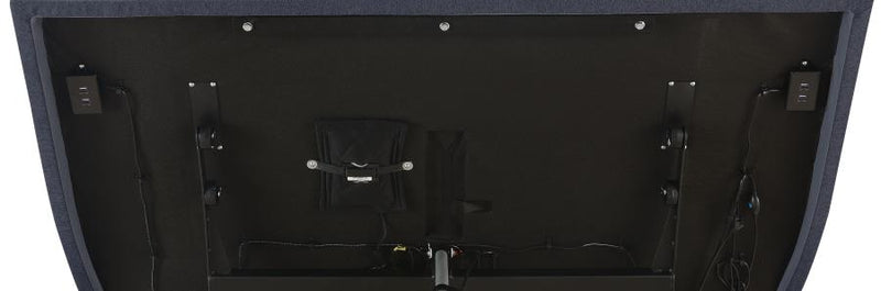 Negan Full Adjustable Bed Base Grey and Black-zoom-