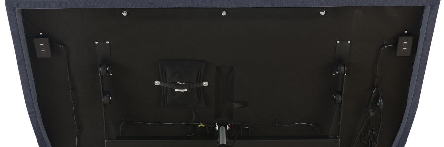 Negan Twin Extra Long Adjustable Bed Base Grey and Black-zoom-14