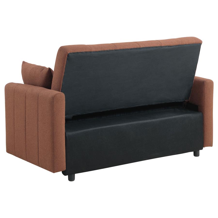 Portland Boucle Upholstered Sleeper Sofa Bed Copper-zoom-10