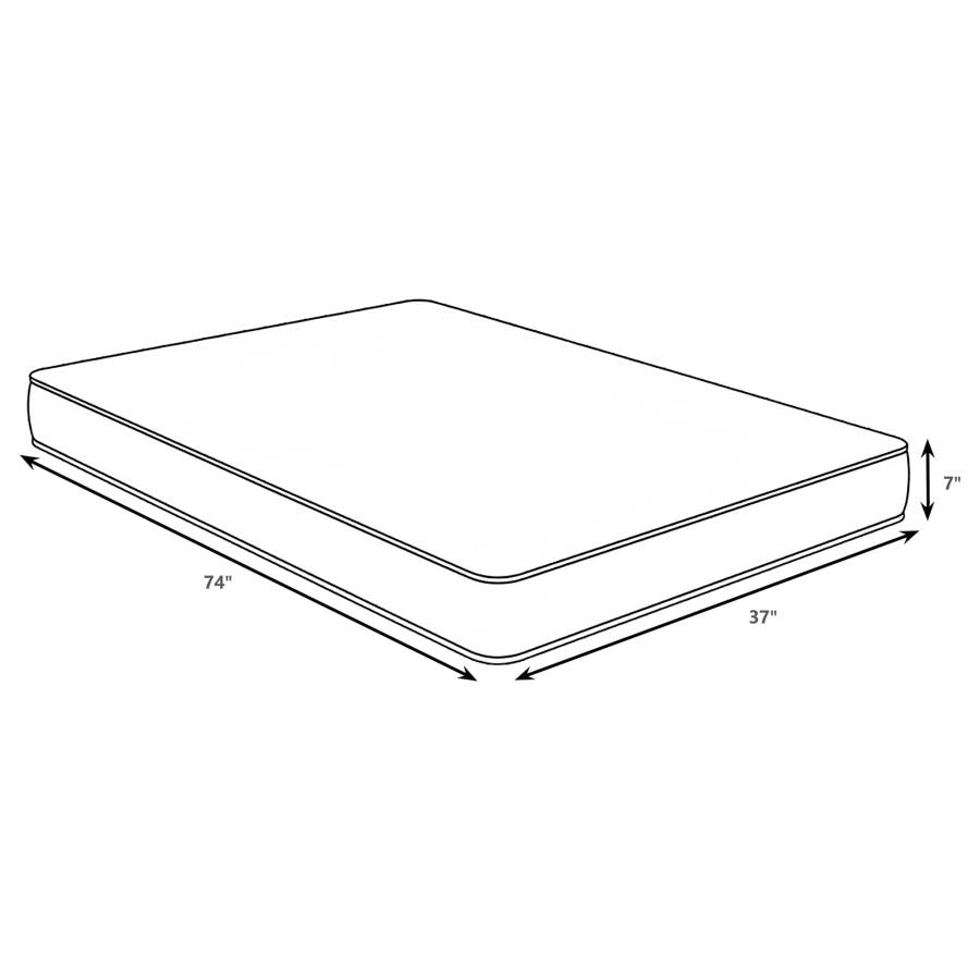 Quimby 7-inch Twin Innerspring Quilted Foam Mattress-zoom-2
