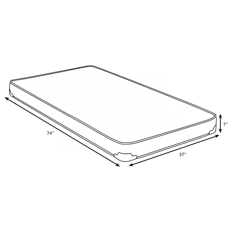Drover 7-inch Twin Foam Mattress with Built-in Bunkie Board-zoom-2