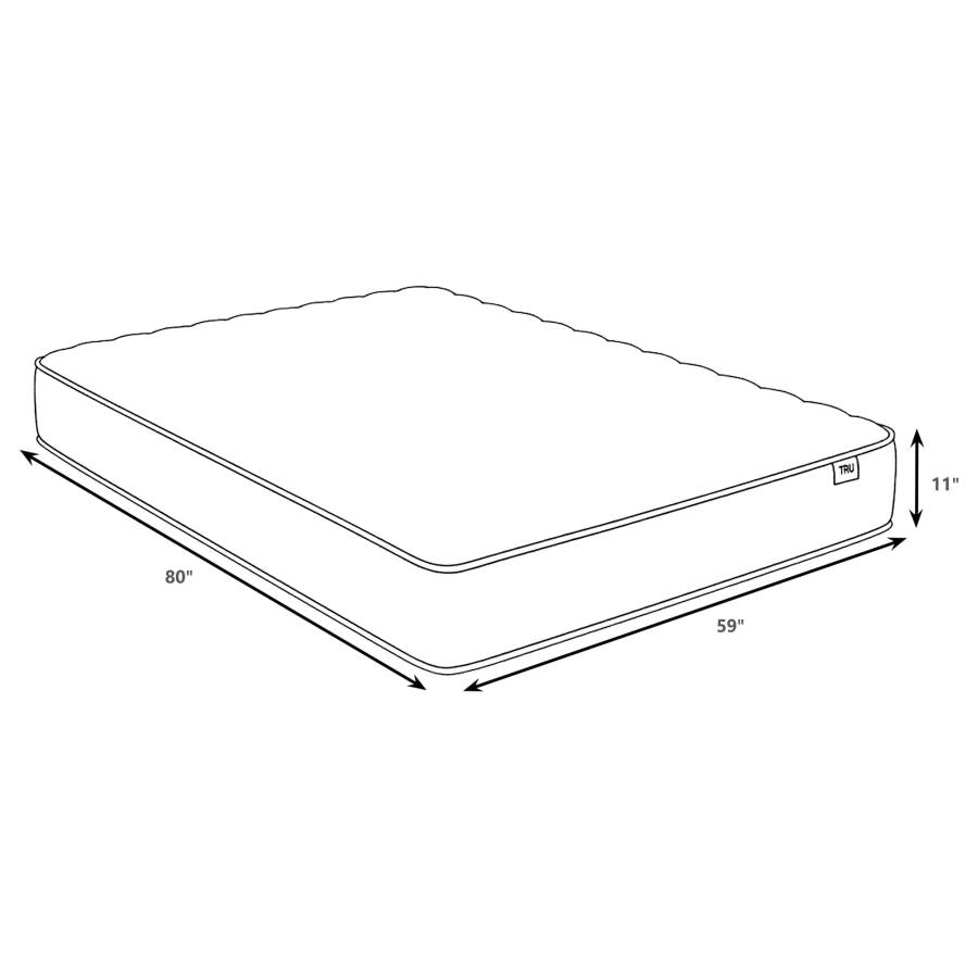 Hayes Queen Firm Tight Top Hybrid Mattress White-4