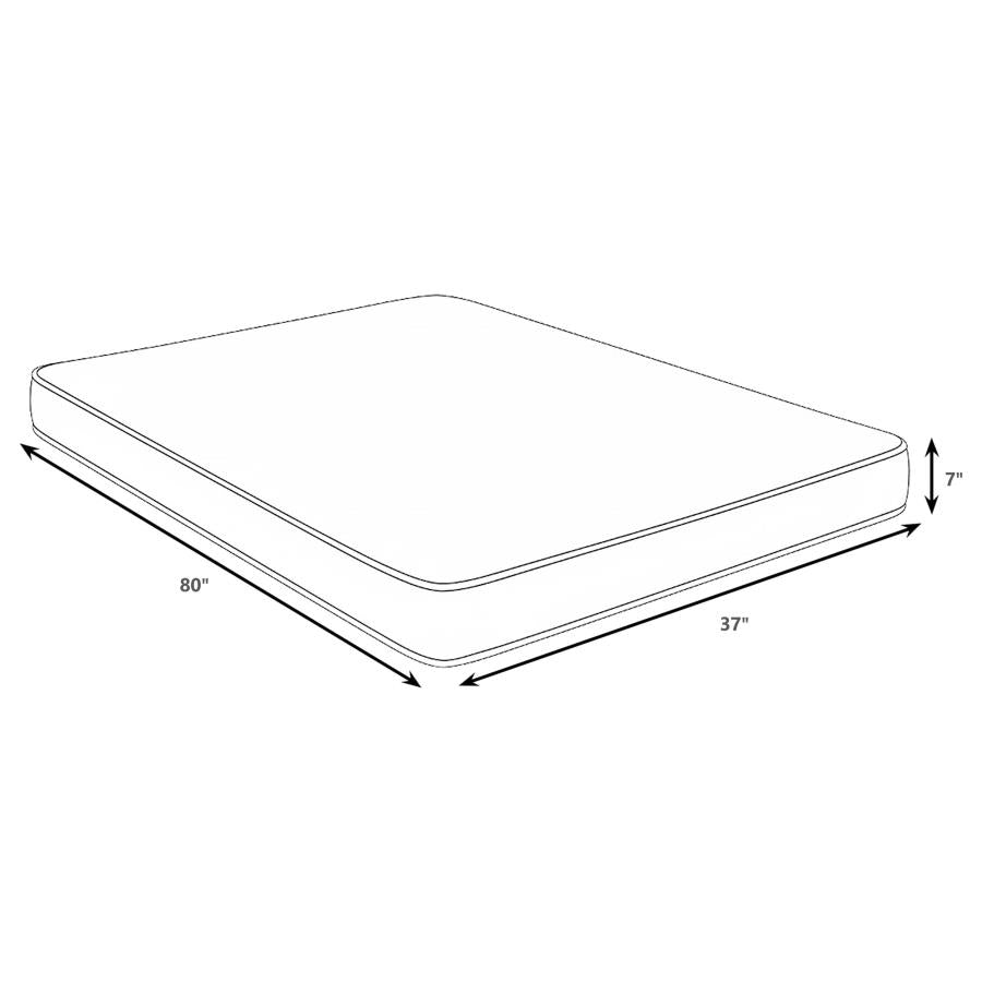 Kenyon 7-inch Twin XL Bamboo Cover Firm Foam Mattress-zoom-4