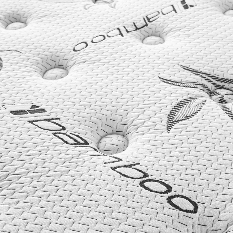 Sommet 13-inch Queen Bamboo Euro Top Memory Foam Hybrid Mattress-zoom-