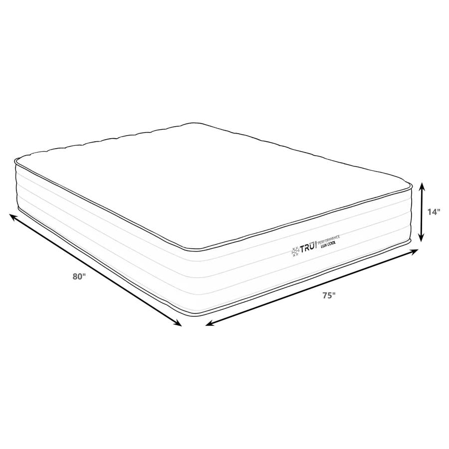 Montlake 14-inch Eastern King Cool Firm Foam Hybrid Mattress-4