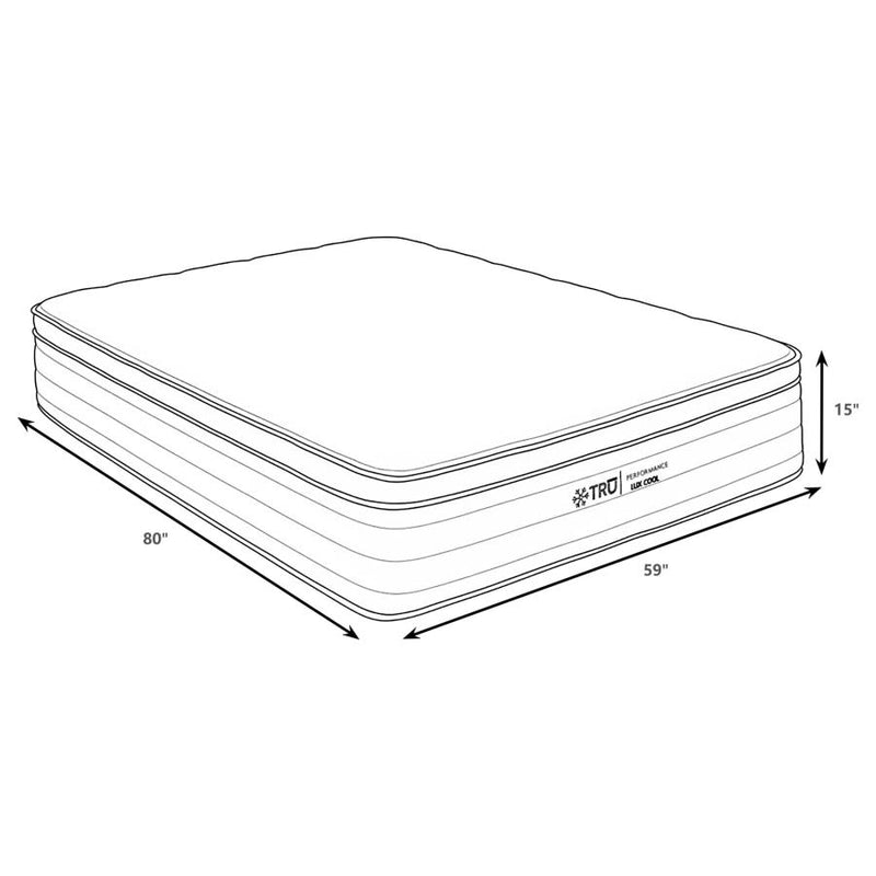 Montlake 15-inch Queen Cool Euro Top Foam Hybrid Mattress-zoom-