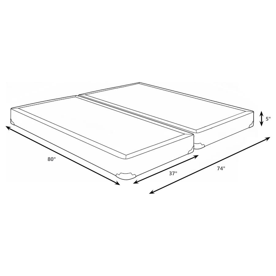 Mercer 5-inch Split Eastern King Low Profile Foundation-2