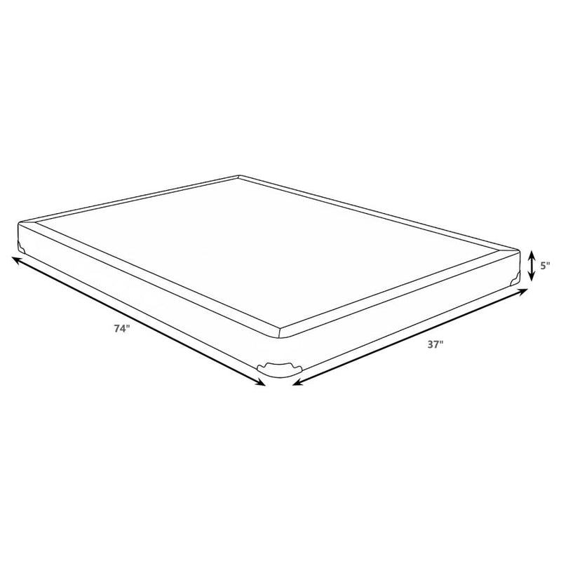 Mercer 5-inch Twin Low Profile Box Spring Foundation-zoom-