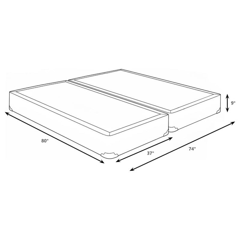 Mercer 9-inch Split Eastern King Standard Box Spring Foundation-zoom-