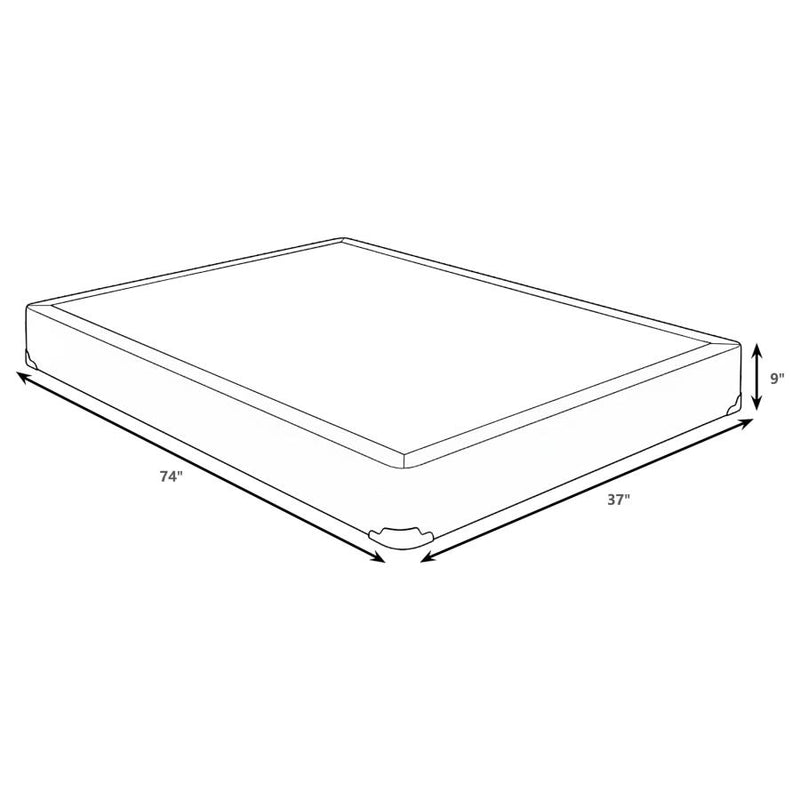 Mercer 9-inch Twin Standard Box Spring Foundation-zoom-