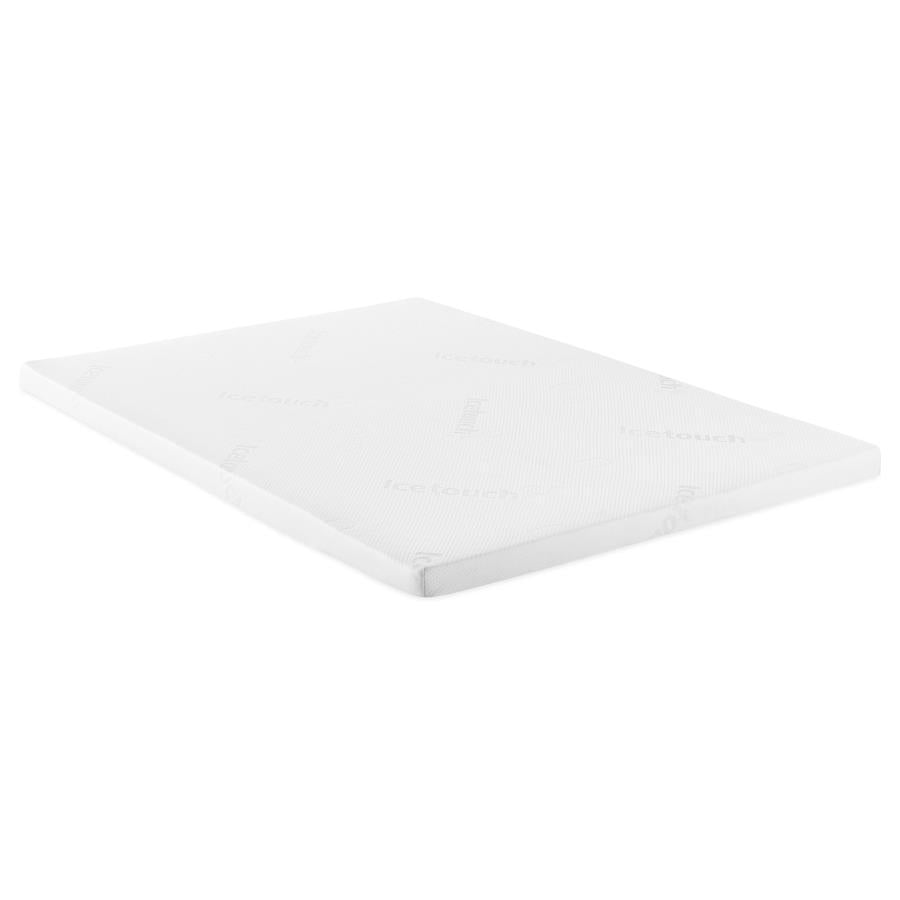 Cascade 3-inch Eastern King Cool Memory Foam Mattress Topper-1
