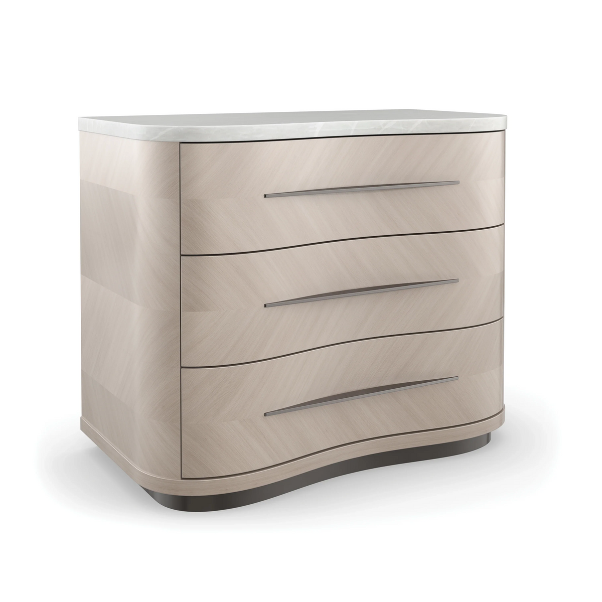 Caracole Wanderlust Nightstand – side view – Lusso Furniture Miami