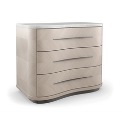 Caracole Wanderlust Nightstand – side view – Lusso Furniture Miami