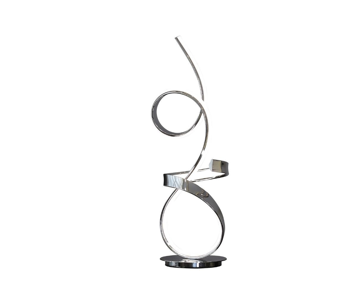 Amsterdam Chrome Table Lamp // LED Strip & Touch Dimmer-zoom-1