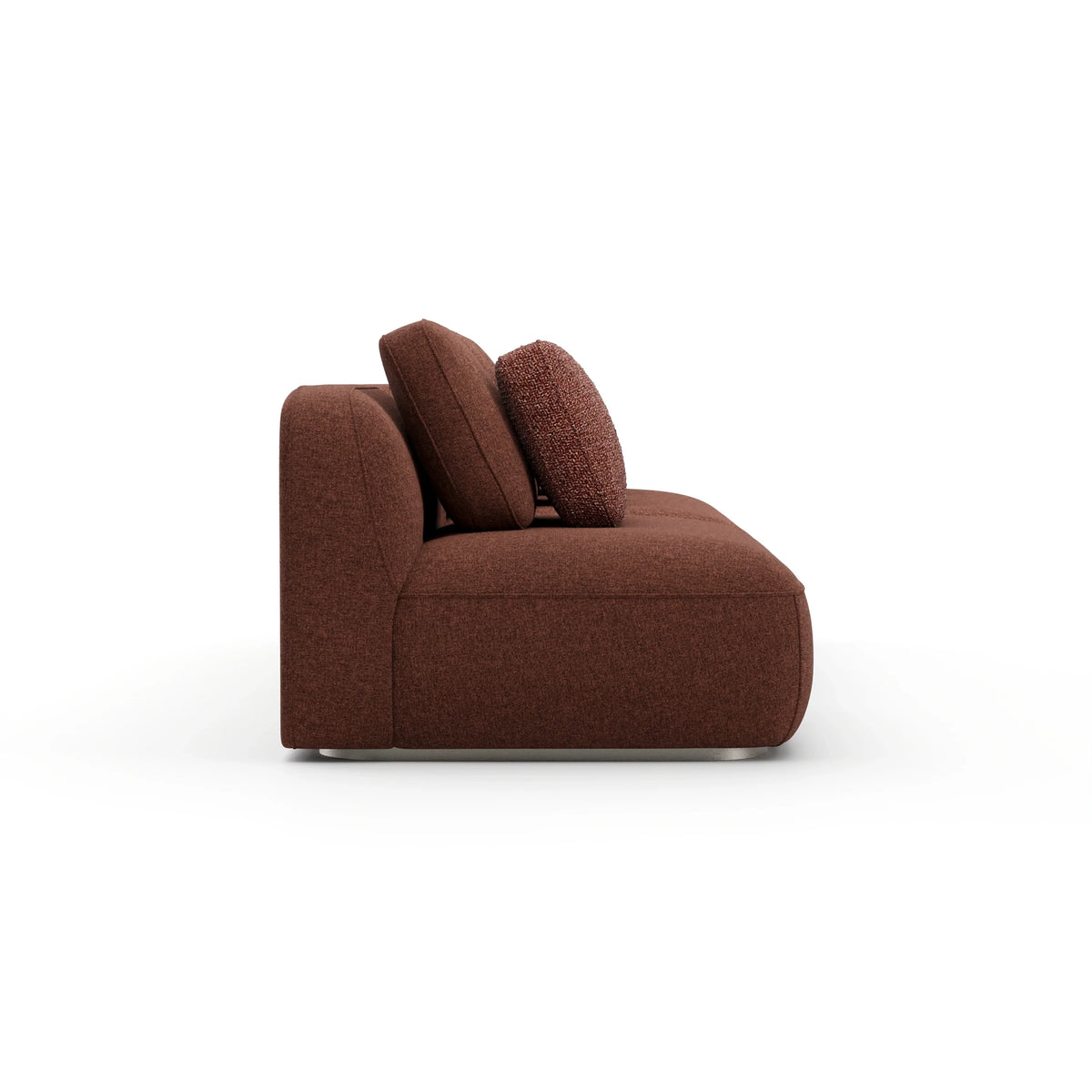 Caracole Sasso Saffron Small Sofa – side view – Lusso Furniture Miami