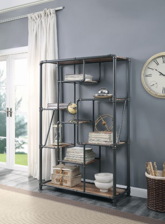 ACME Brantley Bookshelf – side view – Lusso Furniture Miami