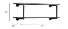 ACME Brantley Wall Rack – side view – Lusso Furniture Miami