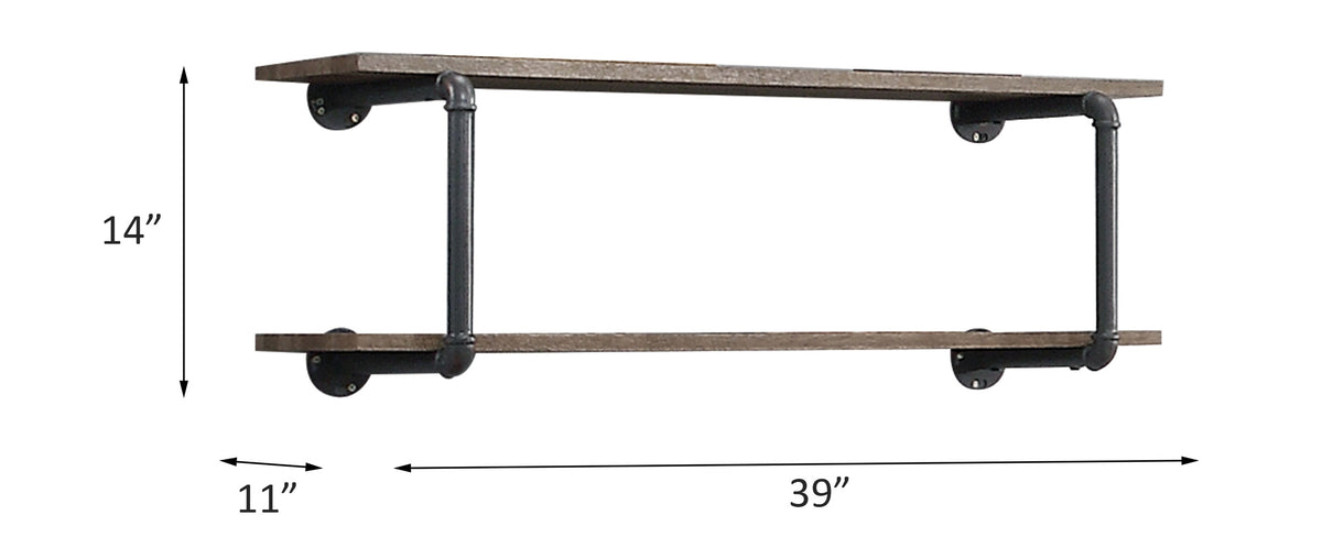 ACME Brantley Wall Rack – side view – Lusso Furniture Miami