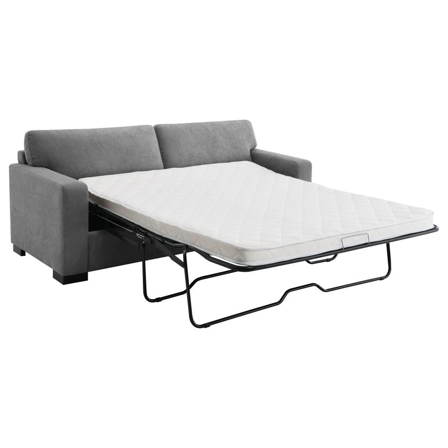 Simpson Upholstered Sofa Sleeper with Queen Mattress Grey-zoom-4
