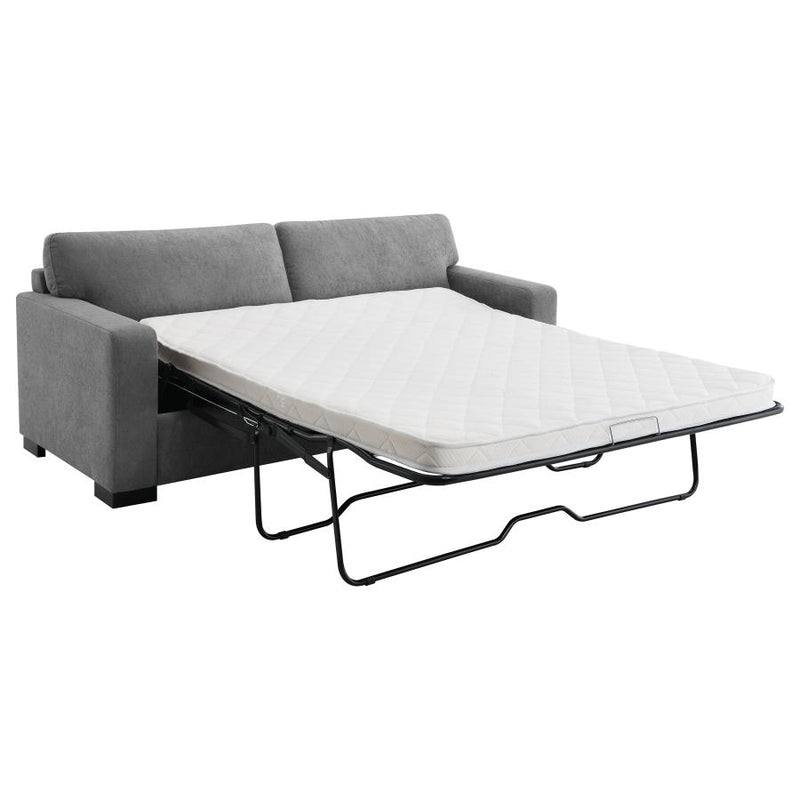 Simpson Upholstered Sofa Sleeper with Queen Mattress Grey-zoom-
