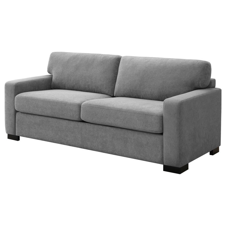 Simpson Upholstered Sofa Sleeper with Queen Mattress Grey-6