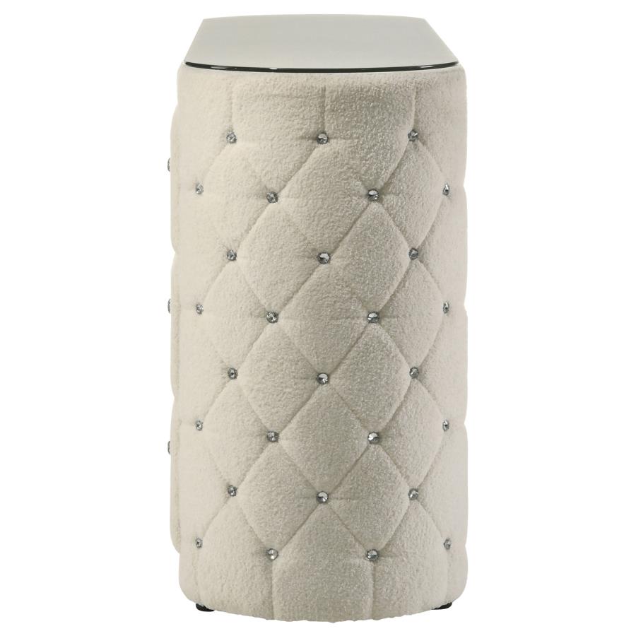 Sonya 6-drawer Upholstered Bedroom Dresser Ivory-5