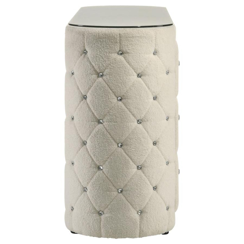 Sonya 6-drawer Upholstered Bedroom Dresser Ivory-zoom-