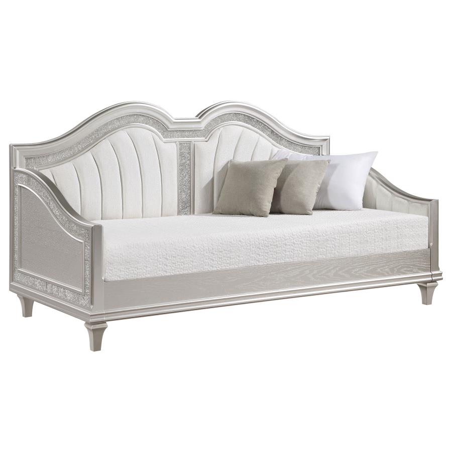 Evangeline Upholstered Twin Daybed Silver Oak-3