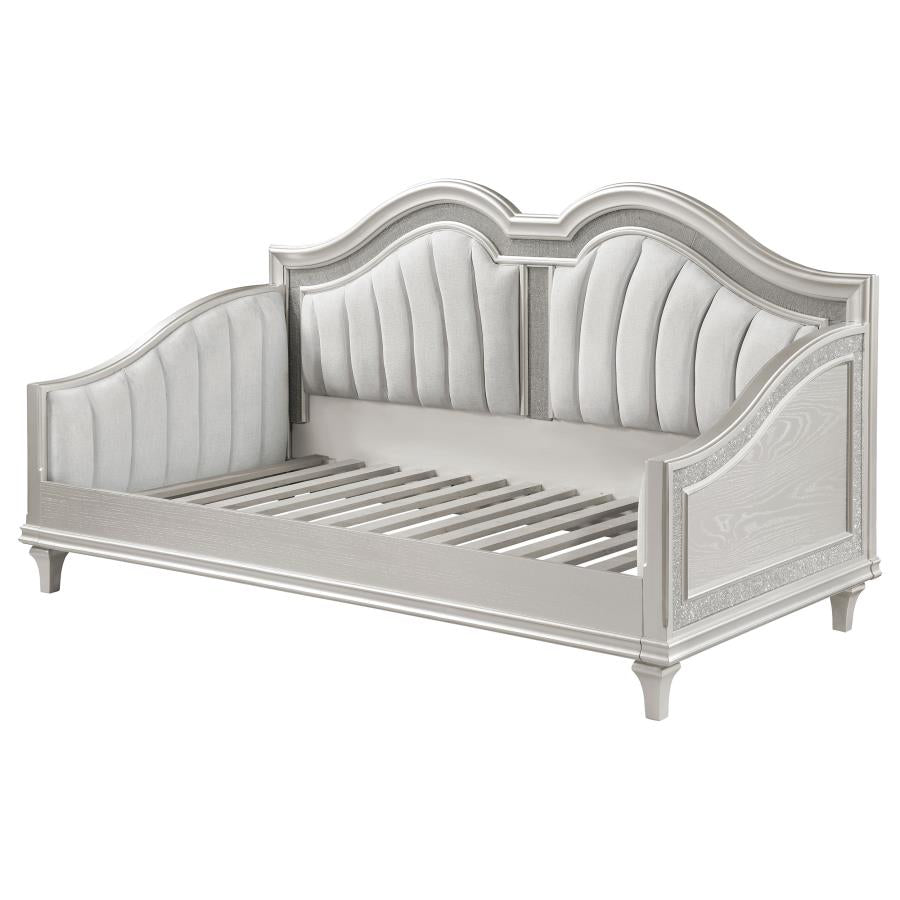 Evangeline Upholstered Twin Daybed Silver Oak-6