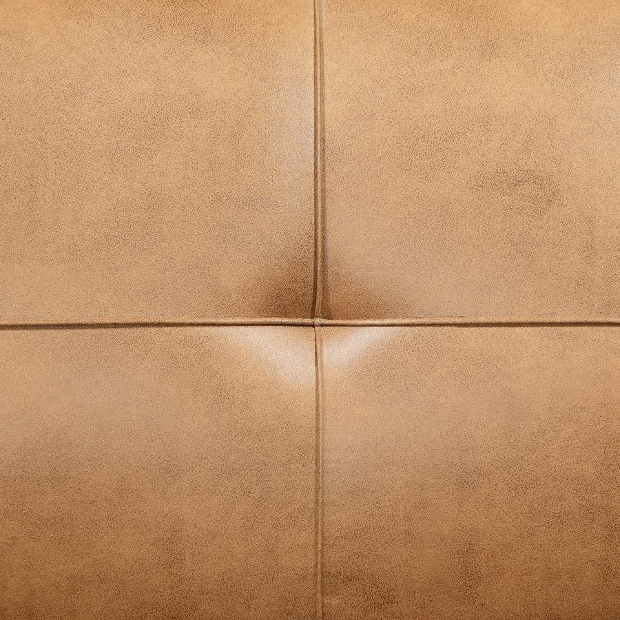 Jenson Upholstered Tufted Convertible Sofa Bed Saddle Brown-11