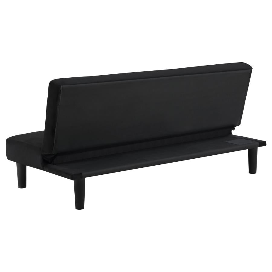 Stanford Upholstered Tufted Convertible Sofa Bed Black-8