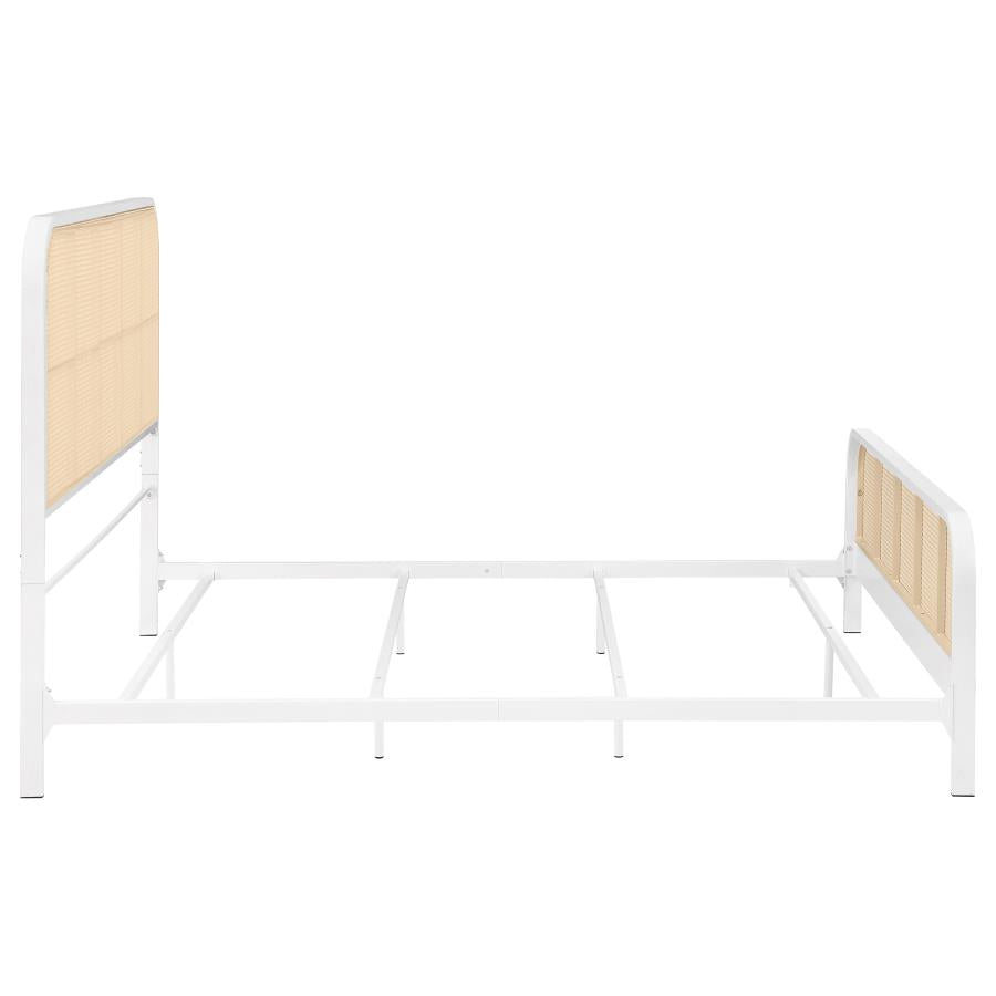 Lanewood Open Cane Webbing Metal Eastern King Bed White-zoom-8