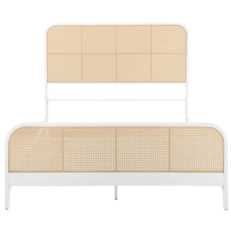 Lanewood Open Cane Webbing Metal Queen Bed White-zoom-3