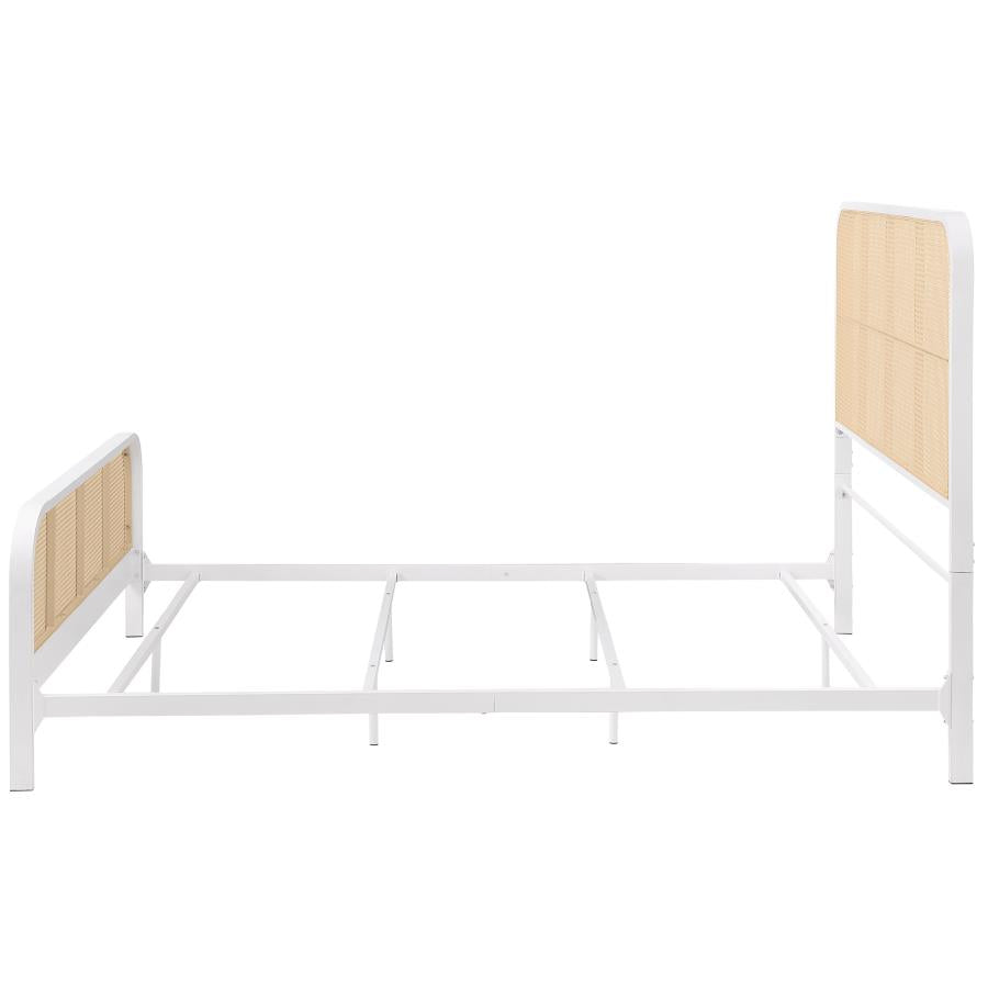 Lanewood Open Cane Webbing Metal Queen Bed White-zoom-5