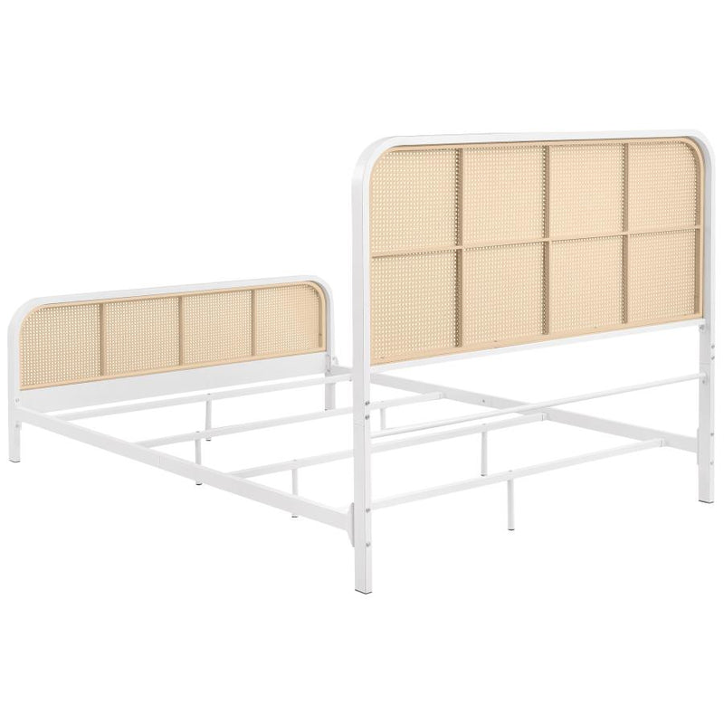 Lanewood Open Cane Webbing Metal Queen Bed White-zoom-
