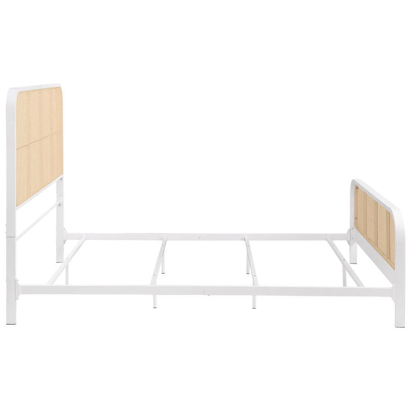 Lanewood Open Cane Webbing Metal Queen Bed White-zoom-