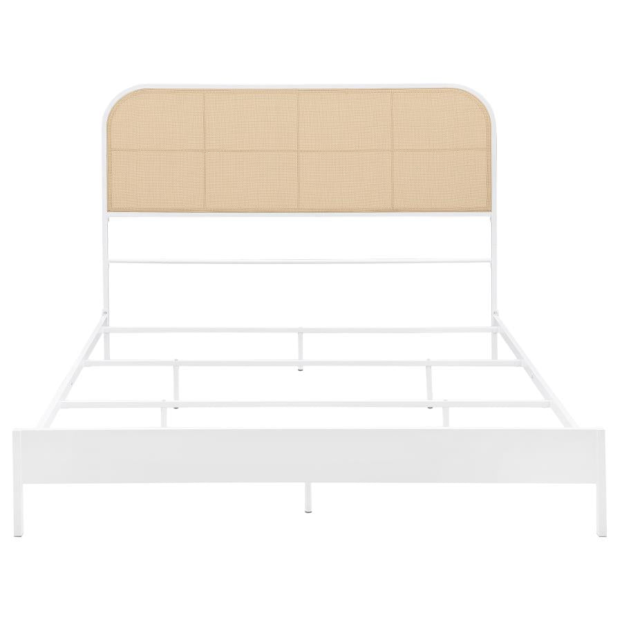 Amherst Radio Weave Rattan Metal Queen Bed White-zoom-3